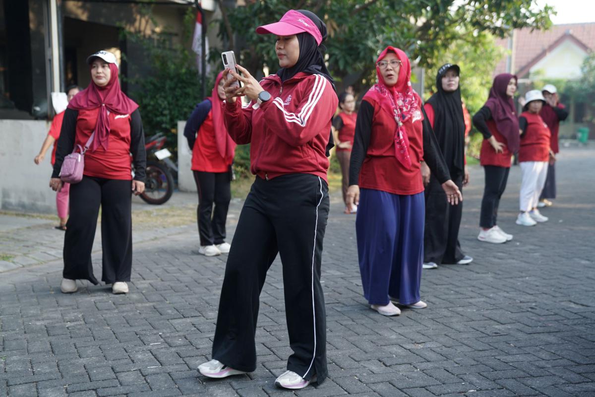 Dokumentasi Senam Pagi Dan Jalan Sehat HUT RI 81