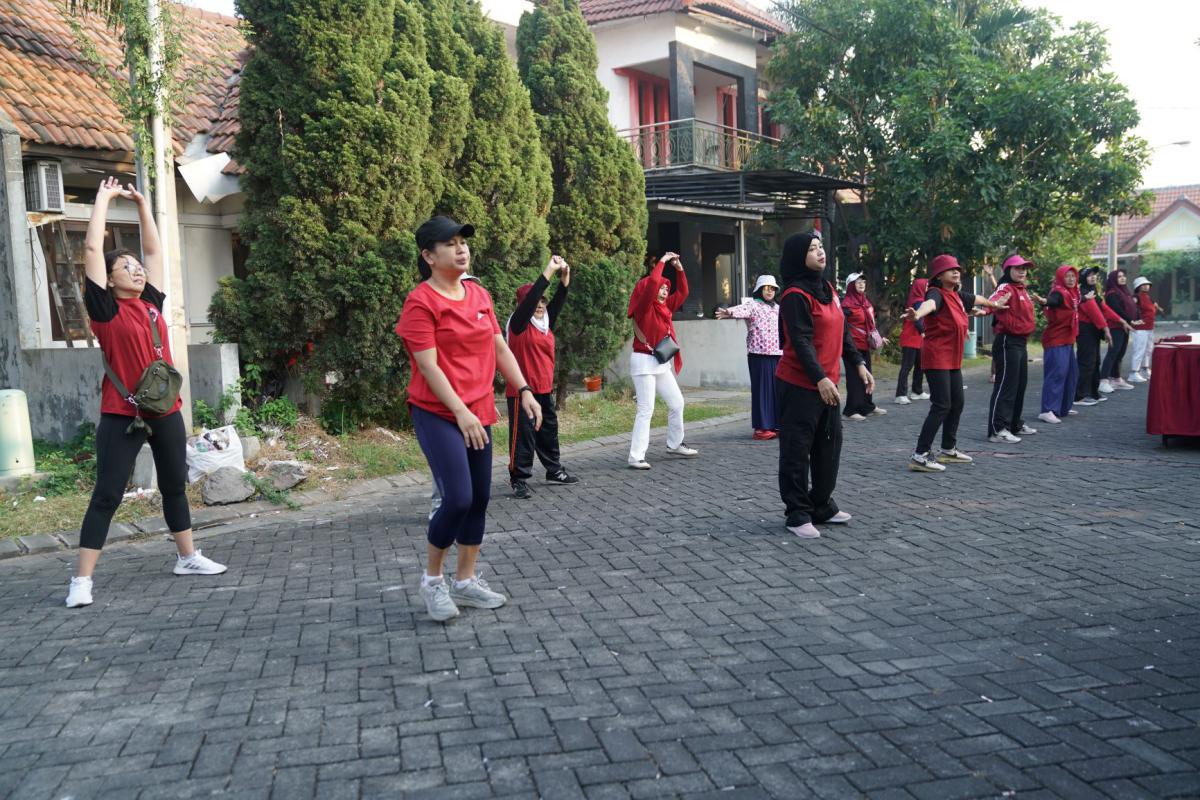 Dokumentasi Senam Pagi Dan Jalan Sehat HUT RI 81