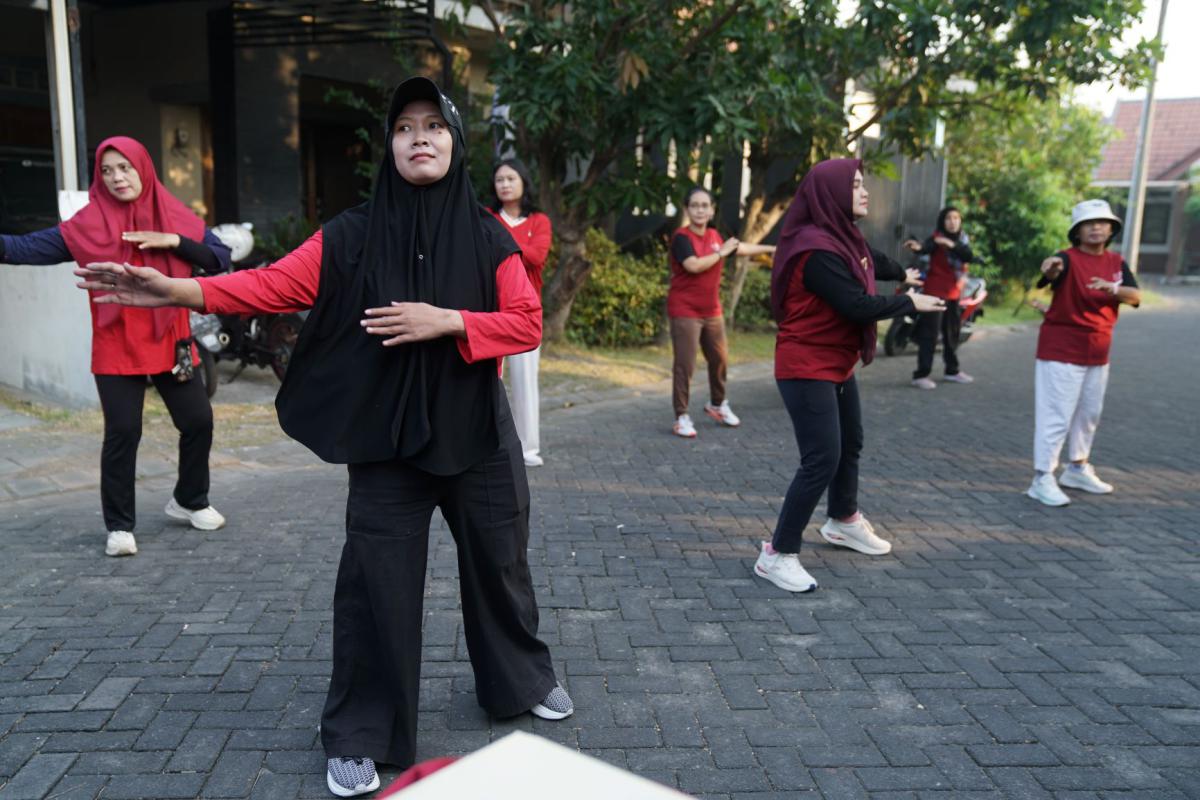 Dokumentasi Senam Pagi Dan Jalan Sehat HUT RI 81