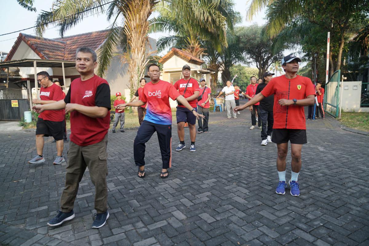 Dokumentasi Senam Pagi Dan Jalan Sehat HUT RI 81