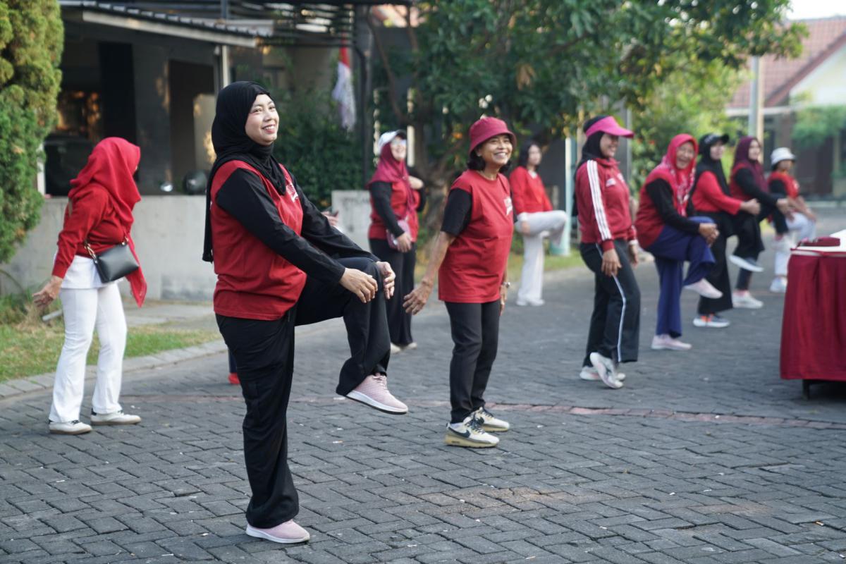 Dokumentasi Senam Pagi Dan Jalan Sehat HUT RI 81