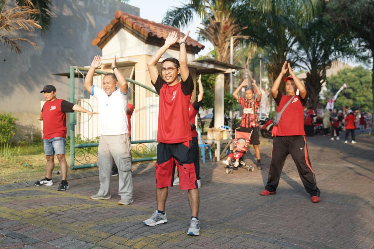 Dokumentasi Senam Pagi Dan Jalan Sehat HUT RI 81
