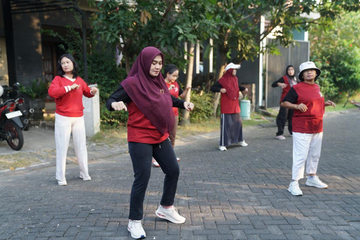 Dokumentasi Senam Pagi Dan Jalan Sehat HUT RI 81