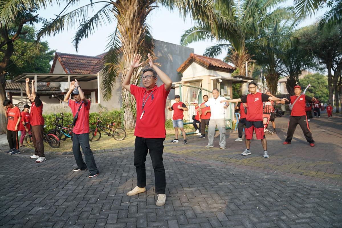 Dokumentasi Senam Pagi Dan Jalan Sehat HUT RI 81