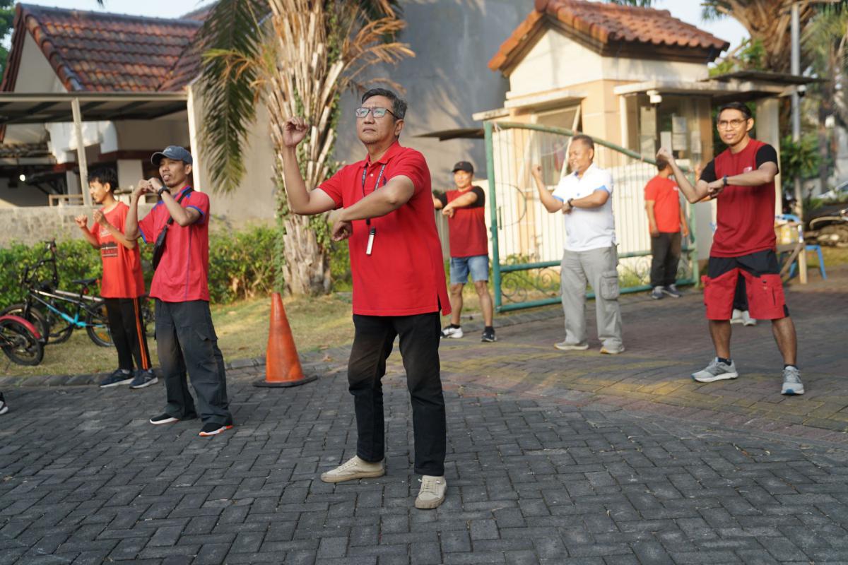 Dokumentasi Senam Pagi Dan Jalan Sehat HUT RI 81