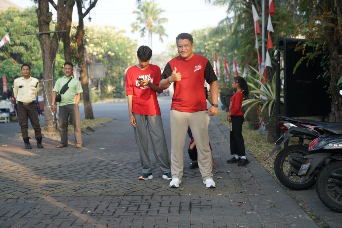 Dokumentasi Senam Pagi Dan Jalan Sehat HUT RI 81