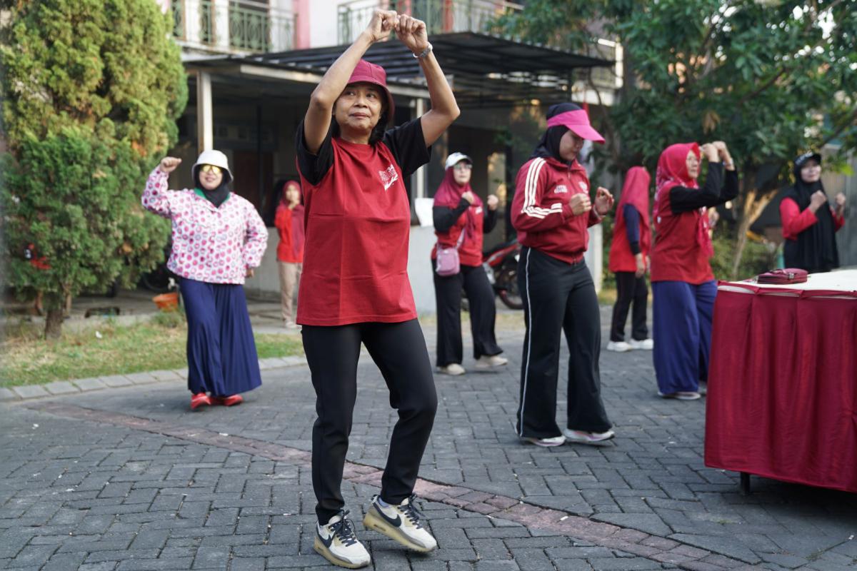 Dokumentasi Senam Pagi Dan Jalan Sehat HUT RI 81
