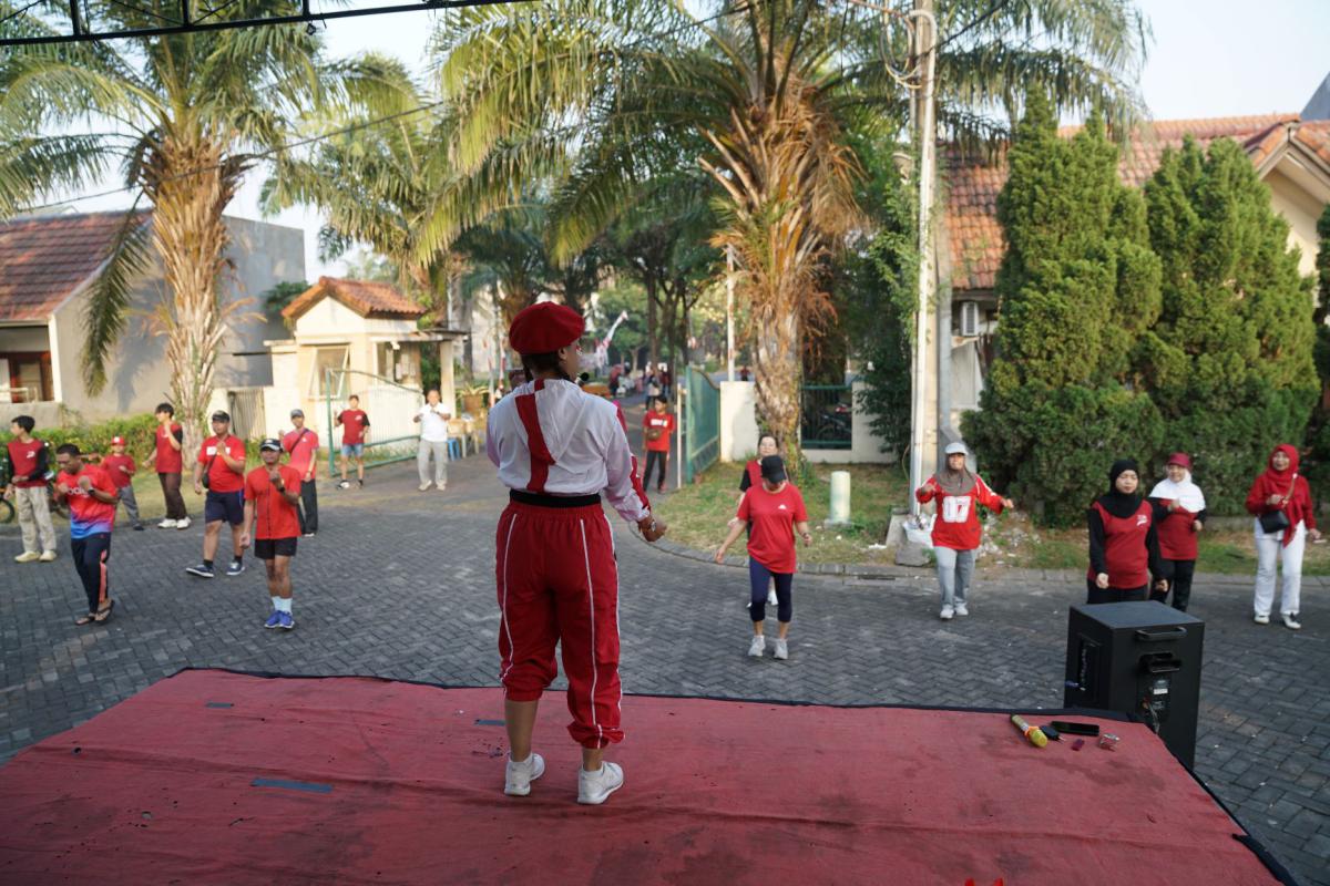 Dokumentasi Senam Pagi Dan Jalan Sehat HUT RI 81