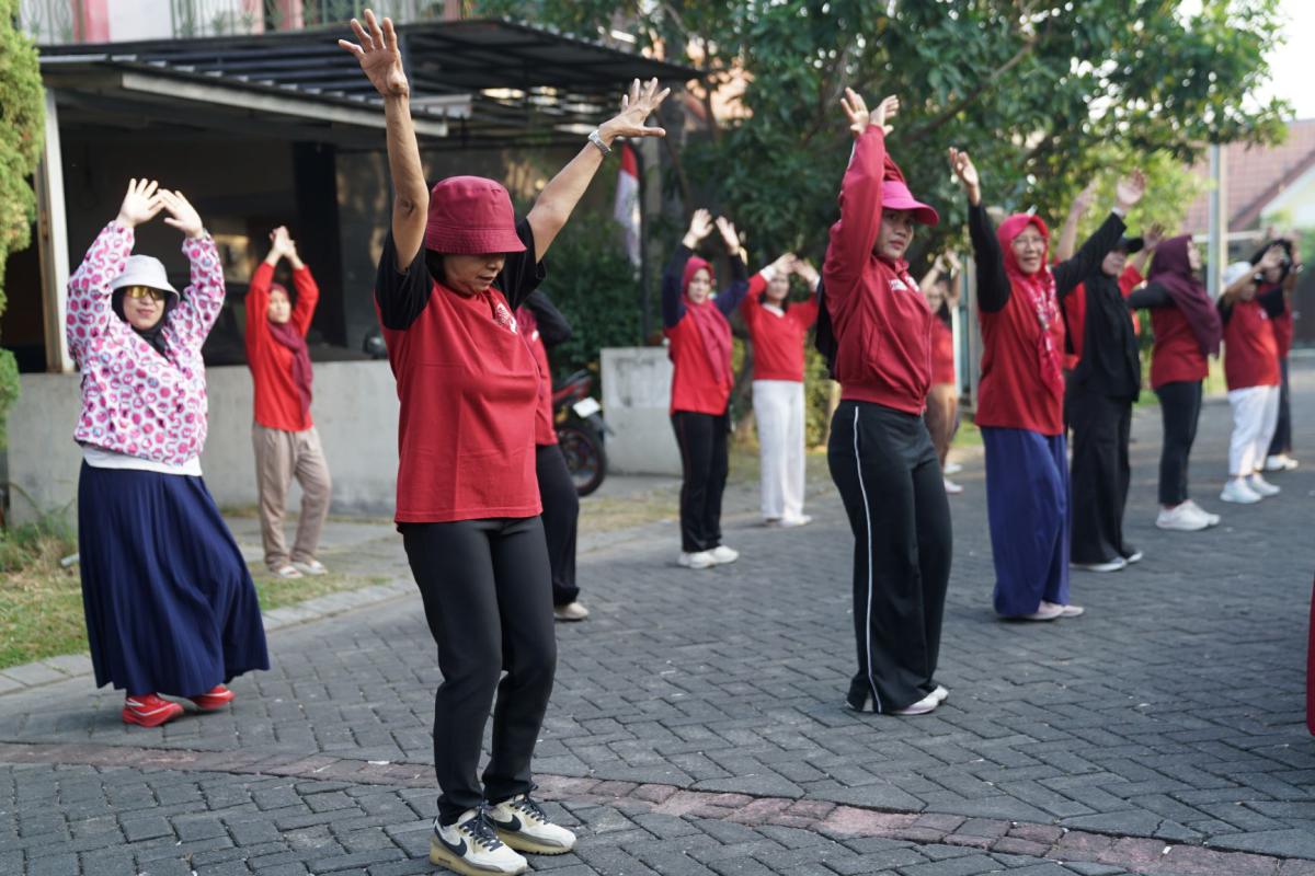 Dokumentasi Senam Pagi Dan Jalan Sehat HUT RI 81