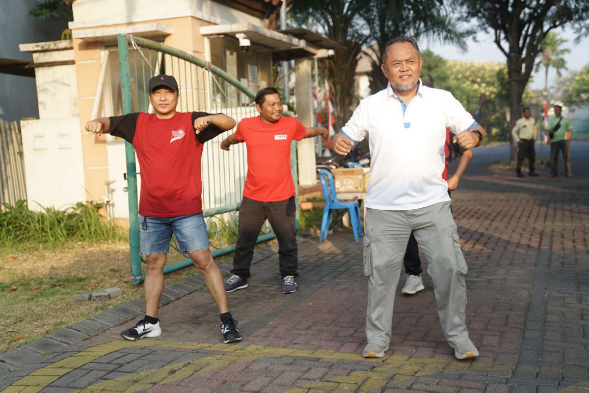 Dokumentasi Senam Pagi Dan Jalan Sehat HUT RI 81