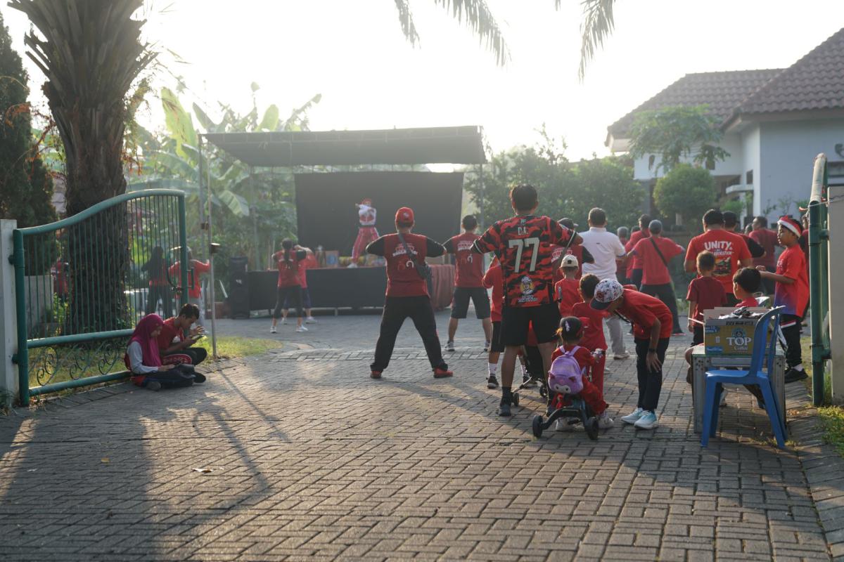 Dokumentasi Senam Pagi Dan Jalan Sehat HUT RI 81