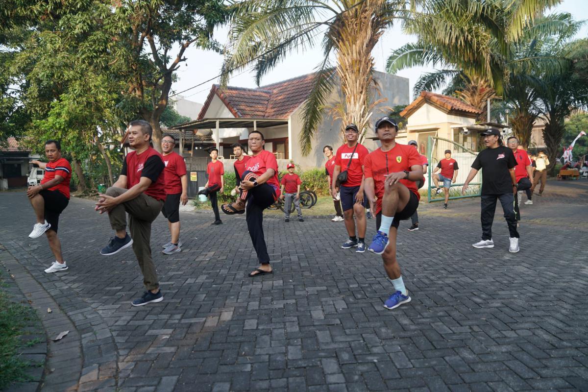 Dokumentasi Senam Pagi Dan Jalan Sehat HUT RI 81