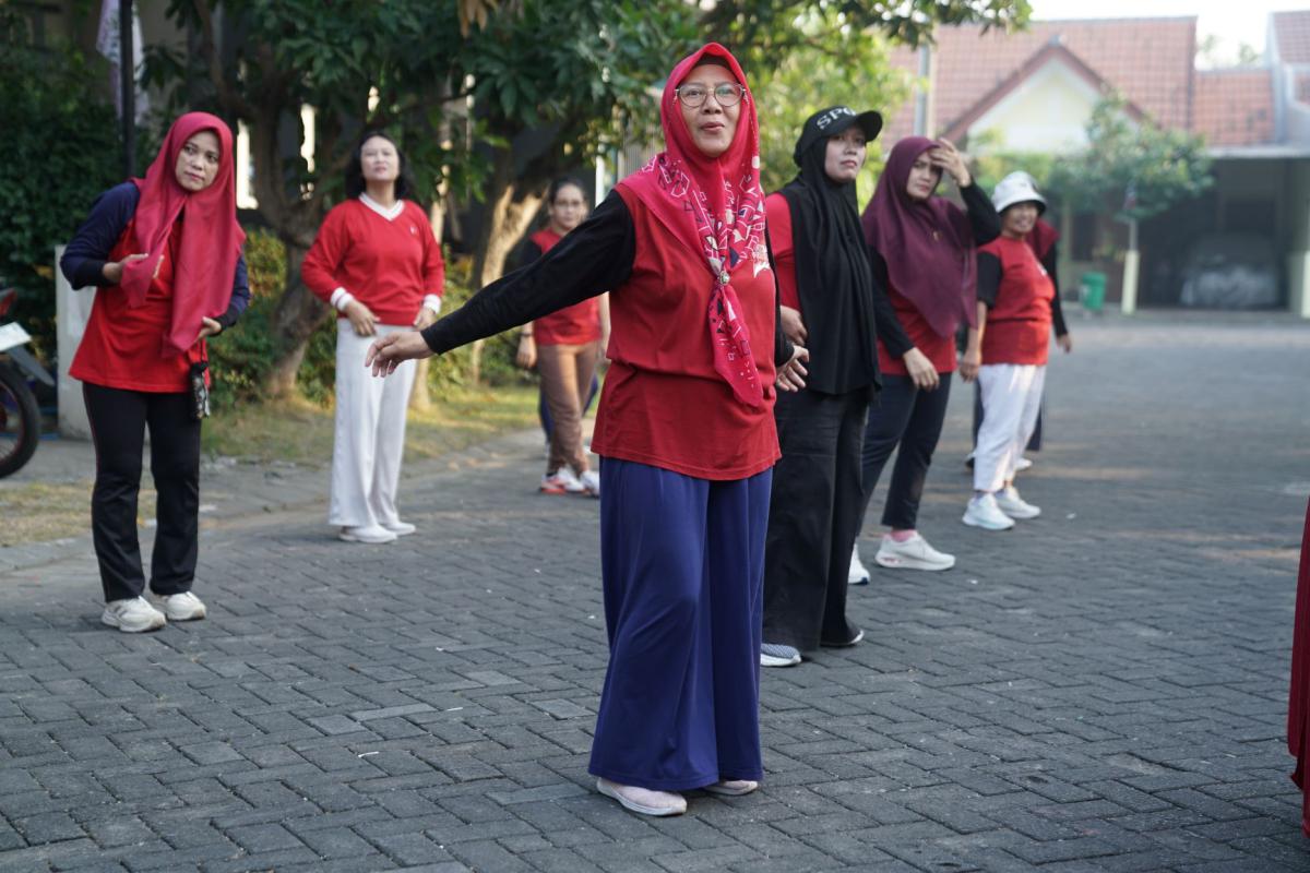 Dokumentasi Senam Pagi Dan Jalan Sehat HUT RI 81