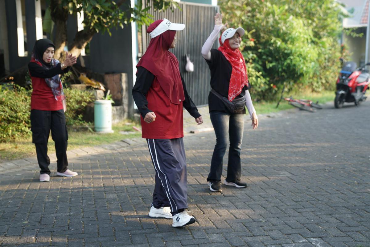 Dokumentasi Senam Pagi Dan Jalan Sehat HUT RI 81