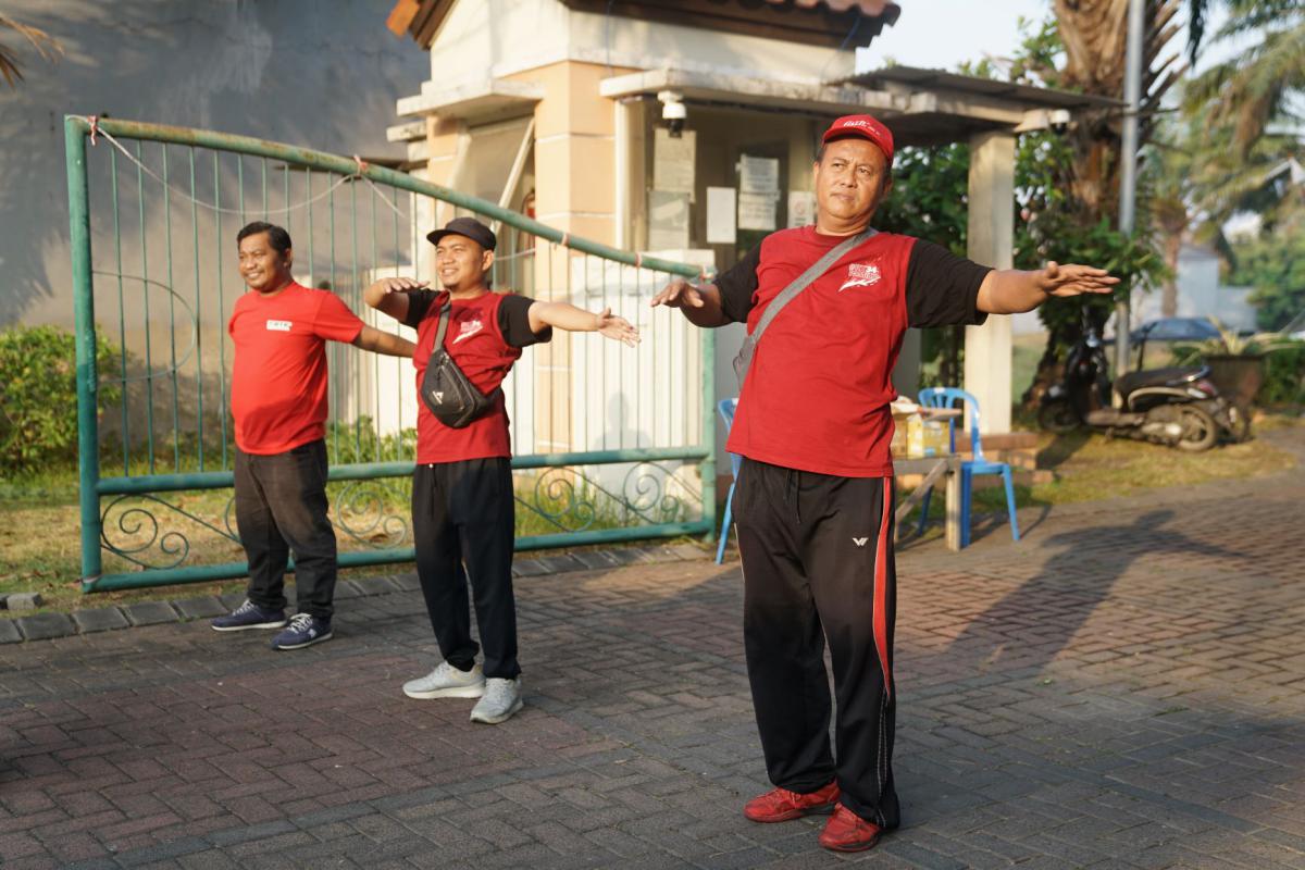 Dokumentasi Senam Pagi Dan Jalan Sehat HUT RI 81
