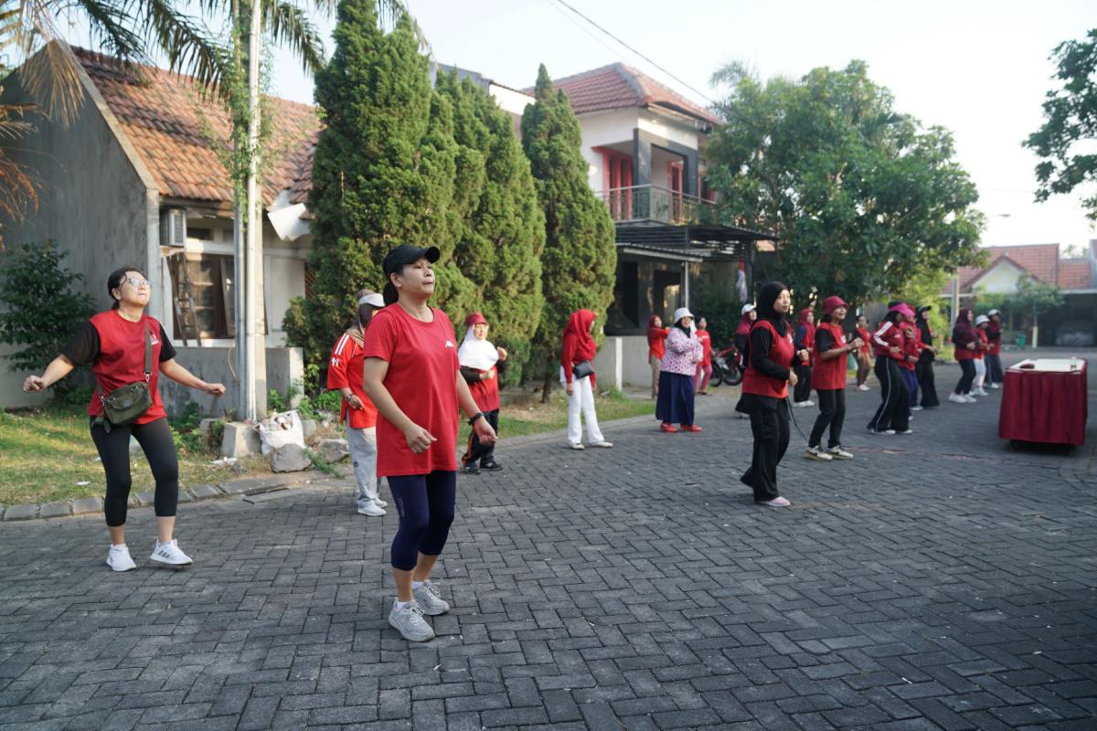 Dokumentasi Senam Pagi Dan Jalan Sehat HUT RI 81