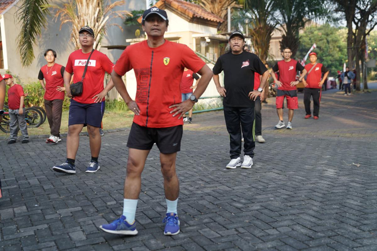 Dokumentasi Senam Pagi Dan Jalan Sehat HUT RI 81