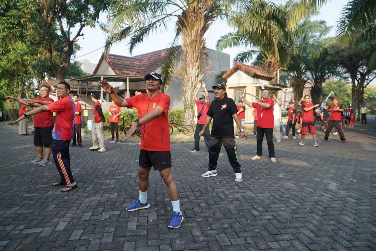 Dokumentasi Senam Pagi Dan Jalan Sehat HUT RI 81