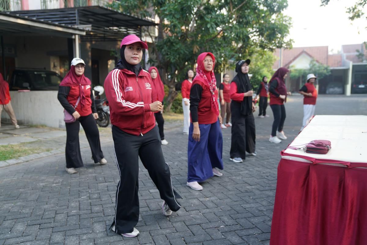 Dokumentasi Senam Pagi Dan Jalan Sehat HUT RI 81